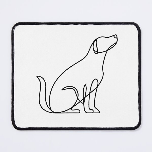 Item preview, Human friend, dog, silhouette, white, black, minimalistic design designed and sold by wizard-work.