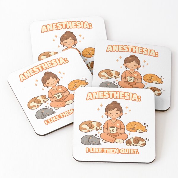 Item preview, Anesthesia: I Like Them Quiet – Funny Veterinary Anesthesiology Design designed and sold by Bettybee00.