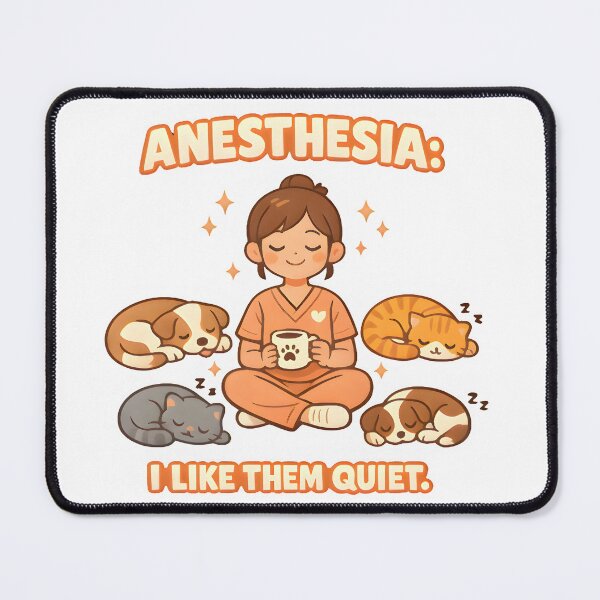 Item preview, Anesthesia: I Like Them Quiet – Funny Veterinary Anesthesiology Design designed and sold by Bettybee00.