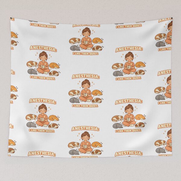 Item preview, Anesthesia: I Like Them Quiet – Funny Veterinary Anesthesiology Design designed and sold by Bettybee00.