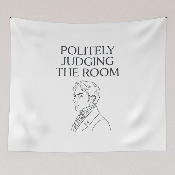 Item preview, Politely Judging The Room Line Art Pride And Prejudice designed and sold by Fenay Designs.