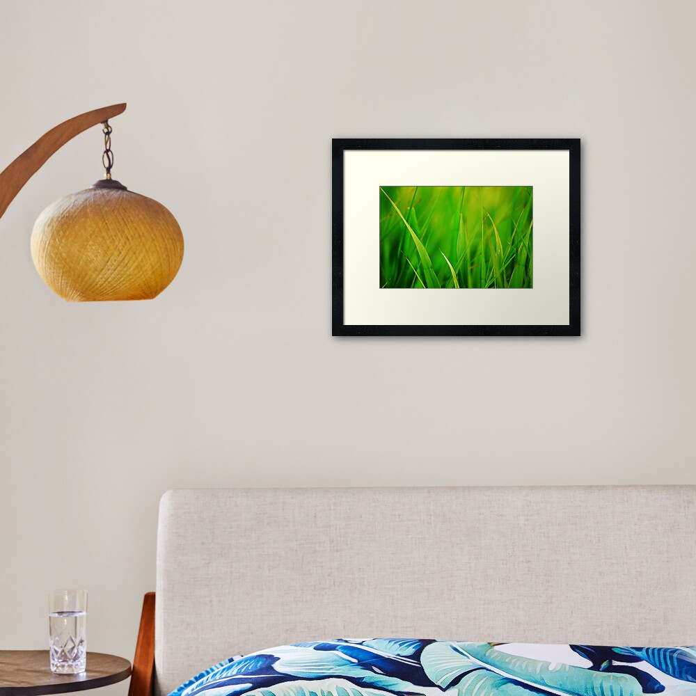 Green Framed Art Print