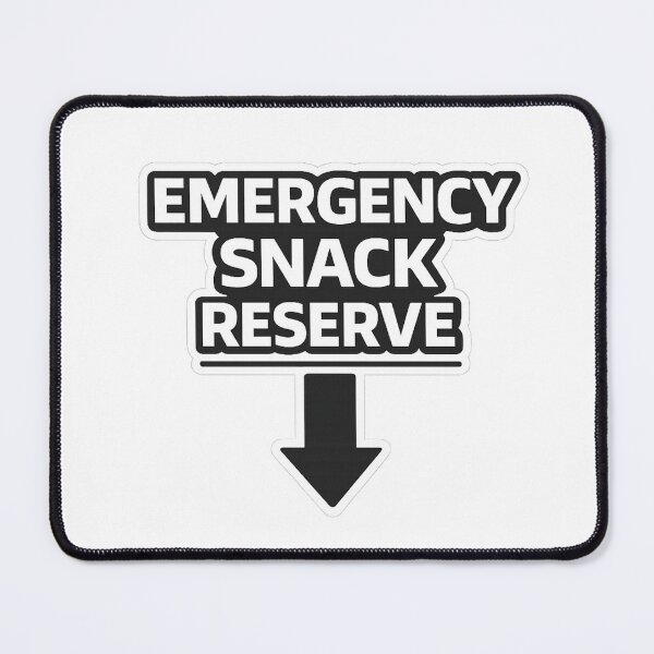 Item preview, Emergency Snack Reserve – Funny Industrial Food Sticker & Shirt designed and sold by Timeless Junction.
