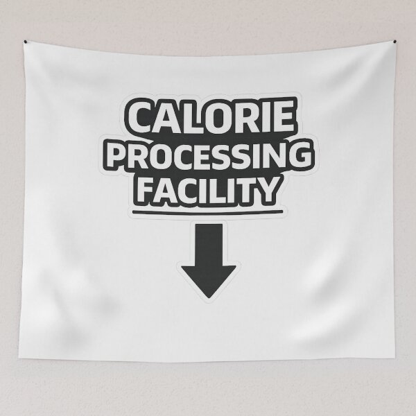 Item preview, Calorie Processing Facility – Funny Industrial Food Sticker & Shirt designed and sold by Timeless Junction.
