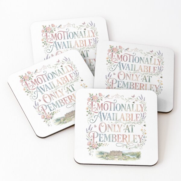 Item preview, Emotionally Available Only At Pemberley Watercolor Pride And Prejudice designed and sold by Fenay Designs.