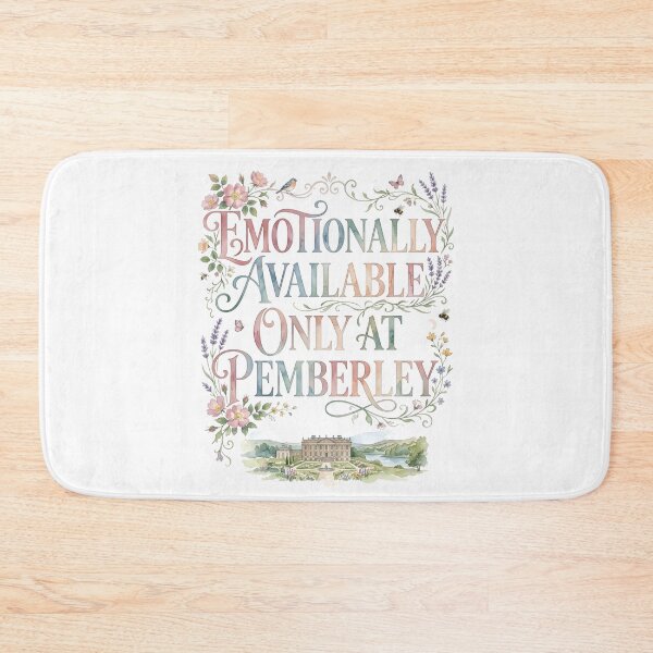 Item preview, Emotionally Available Only At Pemberley Watercolor Pride And Prejudice designed and sold by Fenay Designs.