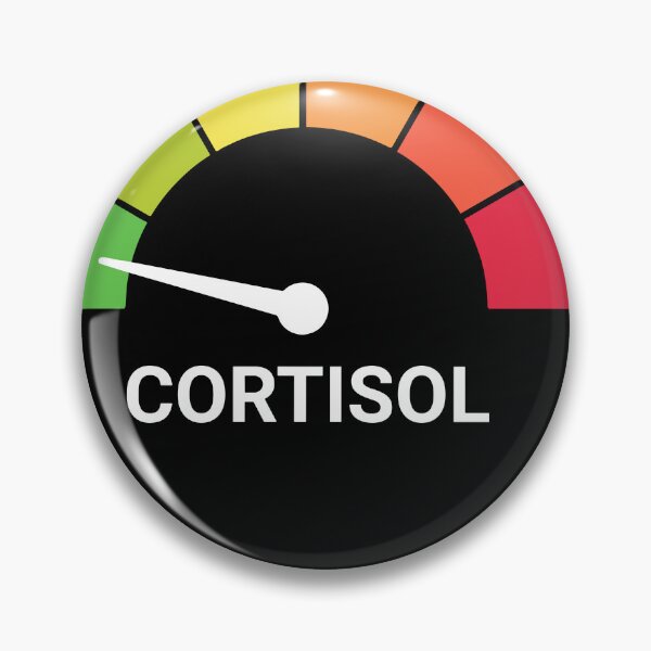 Item preview, Cortisol Gauge Low Medium High Level Humor Design designed and sold by RDGNR.