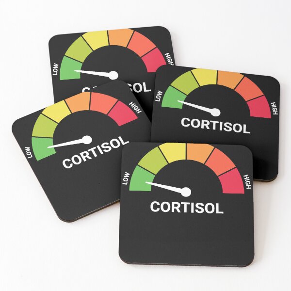 Item preview, Cortisol Gauge Low Medium High Level Humor Design designed and sold by RDGNR.