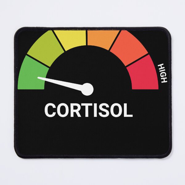 Item preview, Cortisol Gauge Low Medium High Level Humor Design designed and sold by RDGNR.