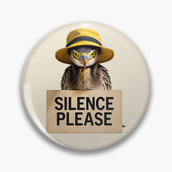 Item preview, Silence Please Heron Bucket Hat designed and sold by EimSol.