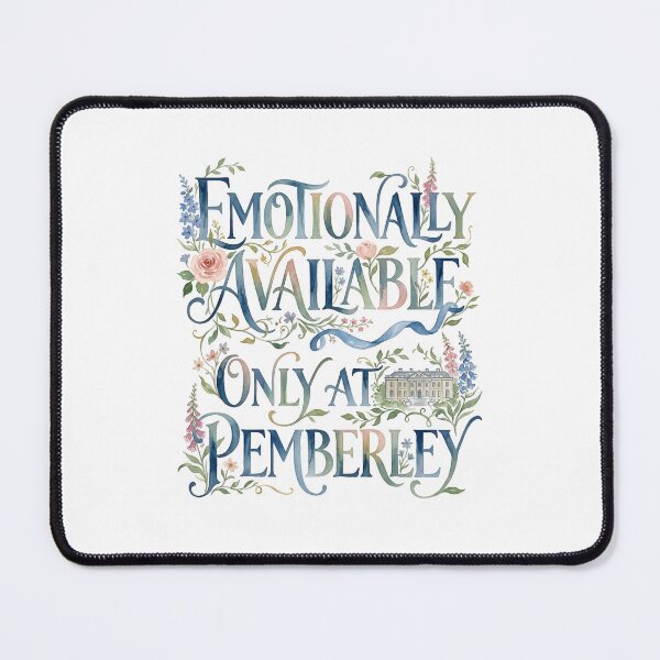 Item preview, Emotionally Available Only At Pemberley Vintage Pride And Prejudice designed and sold by Fenay Designs.