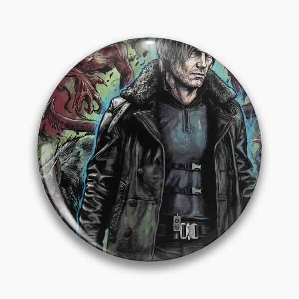 Item preview, Leon Kennedy RE9 Alligator Snapper Pistol Survival Terror Portrait designed and sold by Senpaiwaves.