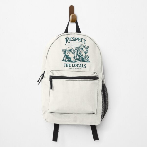 Item preview, Respect The Locals Manatee & Alligator Beach Vibes Retro Illustration designed and sold by tarzbol.