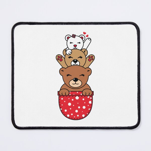 Item preview, Kawaii Stack Pocket Bears designed and sold by MarshallStickerX.