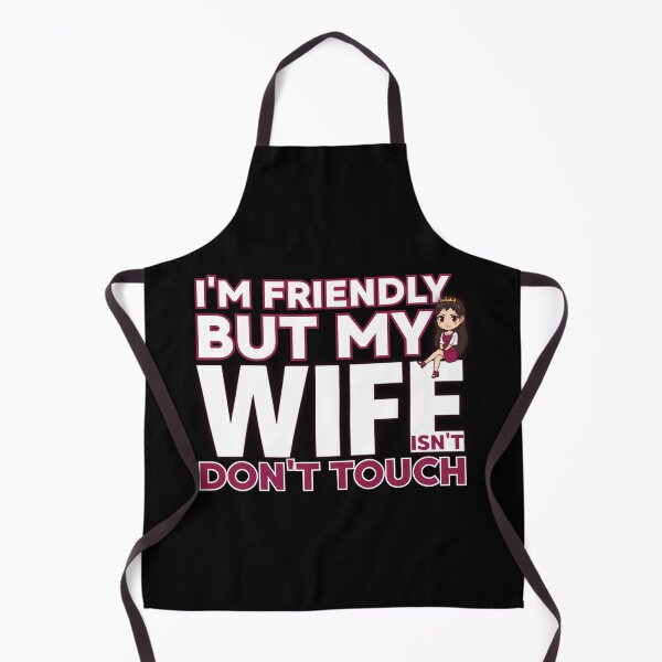 Item preview, I’m Friendly But My Wife Isn’t Don't Touch | Pink Accent Funny Marriage designed and sold by PROPera-design.