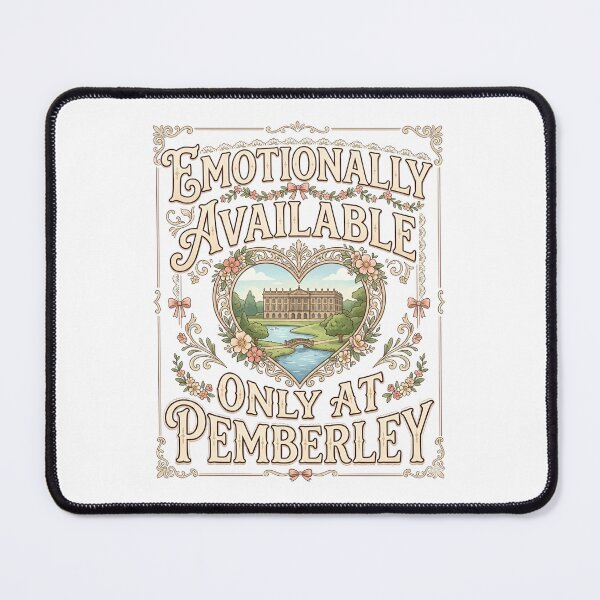 Item preview, Emotionally Available Only At Pemberley Ornate Vintage Pride And Prejudice designed and sold by Fenay Designs.