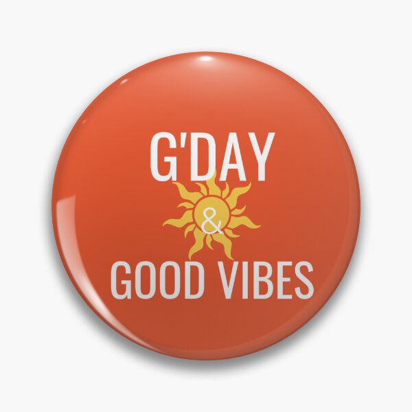 Item preview, G'Day And Good Vibes Funny Australian Quote Gift designed and sold by VoidAndVibe.