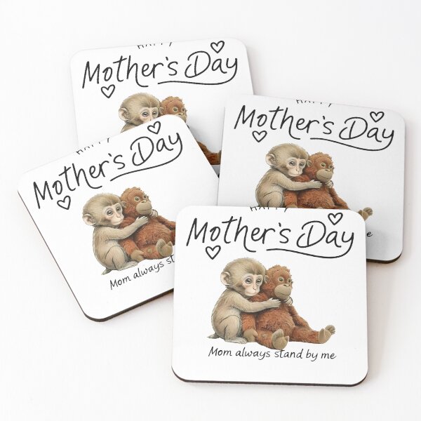 Item preview, Happy Mother's Day Mom Always Stand By Me Punch Baby Monkey designed and sold by RDGNR.