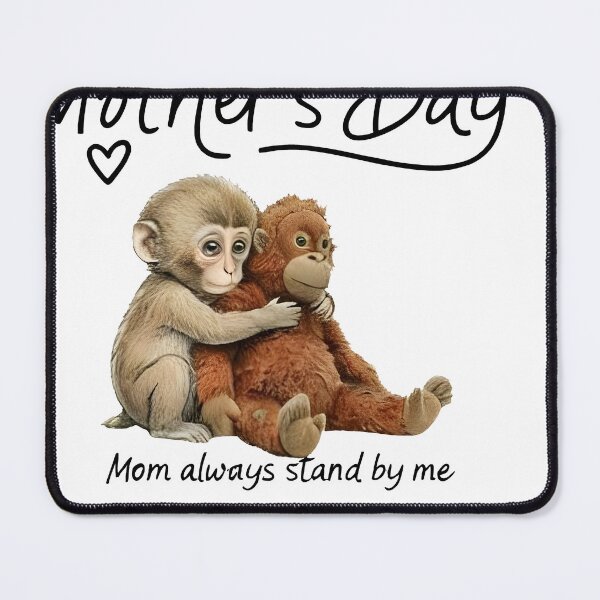 Item preview, Happy Mother's Day Mom Always Stand By Me Punch Baby Monkey designed and sold by RDGNR.