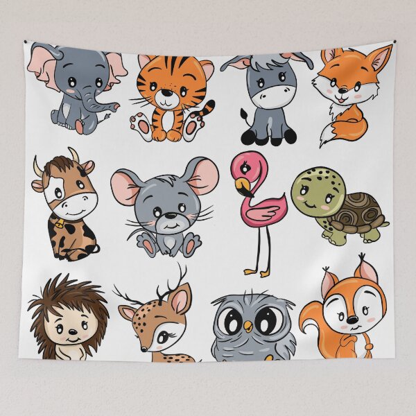 Item preview, Huge Cute Animal Pack - 12 Adorable Baby Safari and Forest Animals designed and sold by LYAN-STORE.