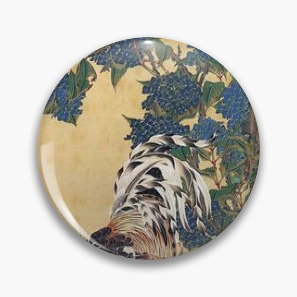 Item preview, Rooster and Hen with Hydrangeas designed and sold by SharonTheFirst.