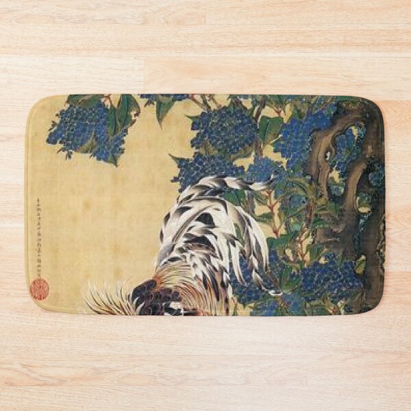 Item preview, Rooster and Hen with Hydrangeas designed and sold by SharonTheFirst.