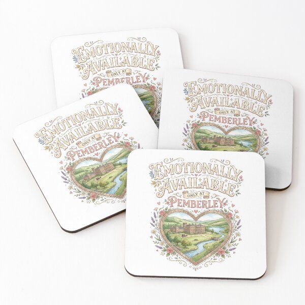 Item preview, Emotionally Available Only At Pemberley Watercolor Pride And Prejudice designed and sold by Fenay Designs.