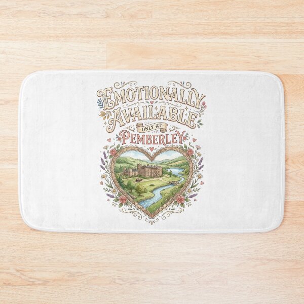 Item preview, Emotionally Available Only At Pemberley Watercolor Pride And Prejudice designed and sold by Fenay Designs.