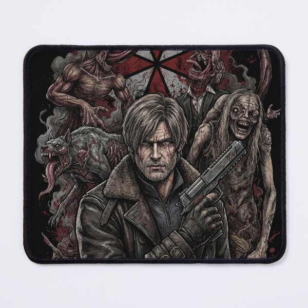 Item preview, RE Requiem Leon S Kennedy High Kick Zombie Horde Design designed and sold by Senpaiwaves.