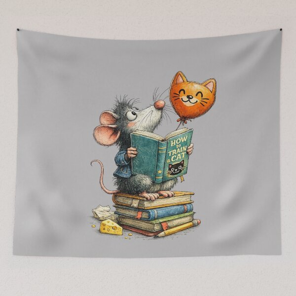 Item preview,  Funny mouse is training a Cat.  designed and sold by Natart1004.