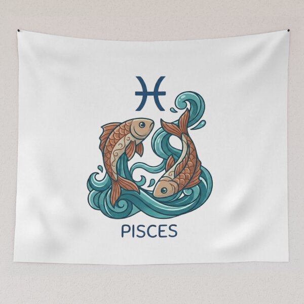 Item preview, Zodiac sign Fish pisces designed and sold by Noboring.