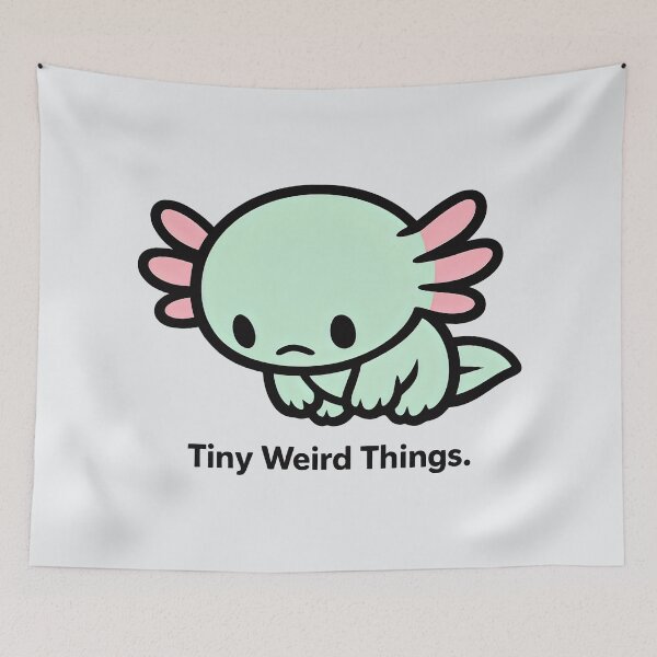 Item preview, Sad Mint Axolotl Animals Cute Axolotl designed and sold by SplashTastic.