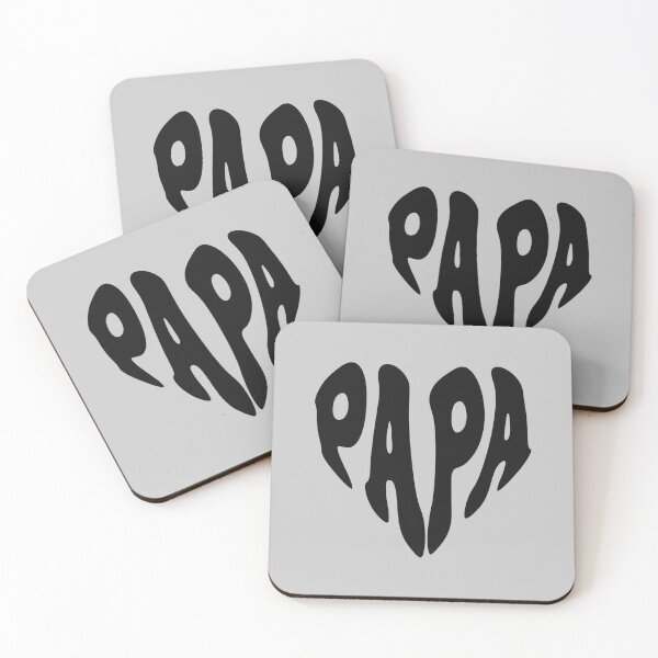 Item preview, Papa Retro Groovy Heart Shaped Family designed and sold by WAMTEES.