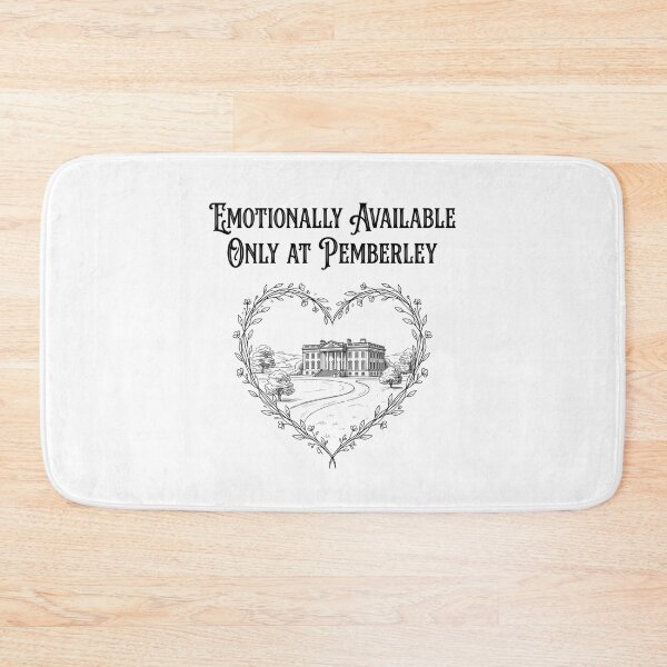 Item preview, Emotionally Available Only At Pemberley Minimalist Pride And Prejudice designed and sold by Fenay Designs.