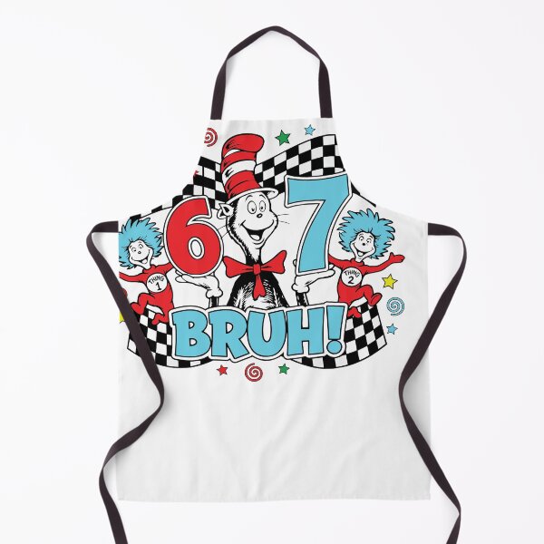 Item preview, Dr Suess Six Seven Funny Dr Suess 67 Meme Checkered Print designed and sold by RDGNR.