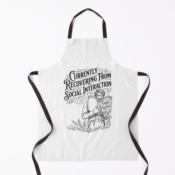 Item preview, Currently Recovering From Social Interaction Vintage Pride And Prejudice designed and sold by Fenay Designs.