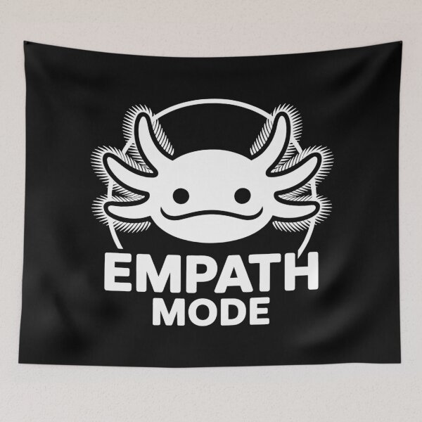 Item preview, Empath Mode Axolotl Mental Health Minimalist Vector designed and sold by SplashTastic.