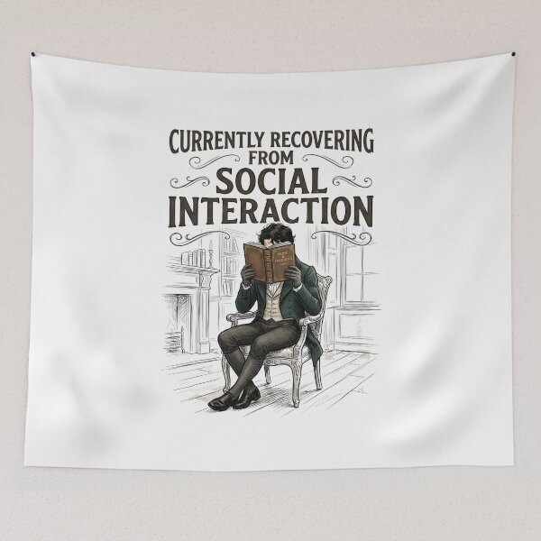 Item preview, Currently Recovering From Social Interaction Reader Pride And Prejudice designed and sold by Fenay Designs.