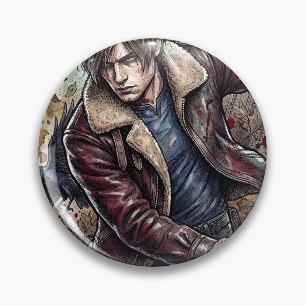 Item preview, Leon S Kennedy RE9 Alligator Pistol Rhodes Hill Terror Art designed and sold by Senpaiwaves.