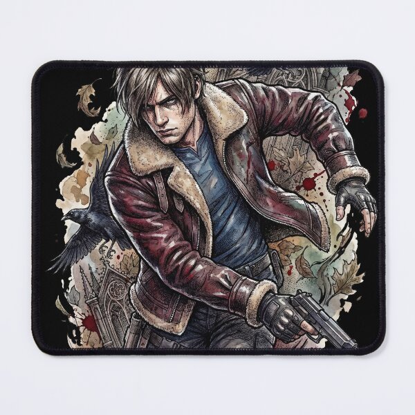 Item preview, Leon S Kennedy RE9 Alligator Pistol Rhodes Hill Terror Art designed and sold by Senpaiwaves.