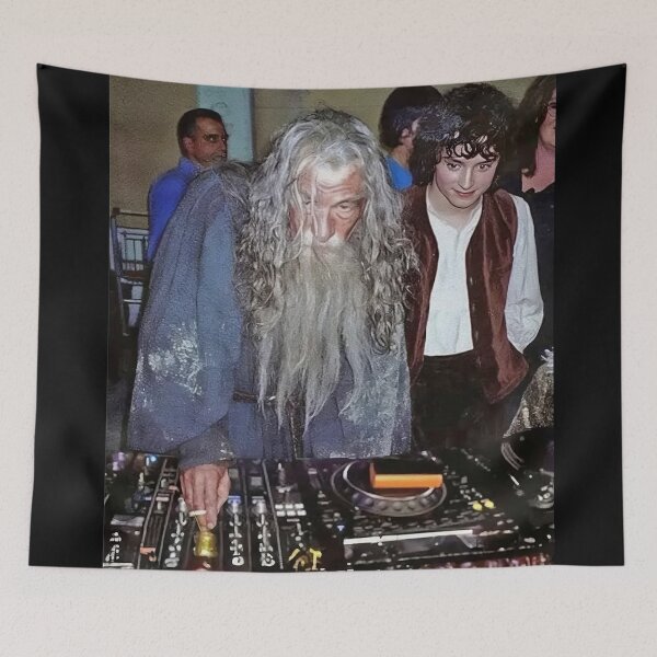 Item preview, Gandalf DJ with Frodo designed and sold by LittleNhutton.