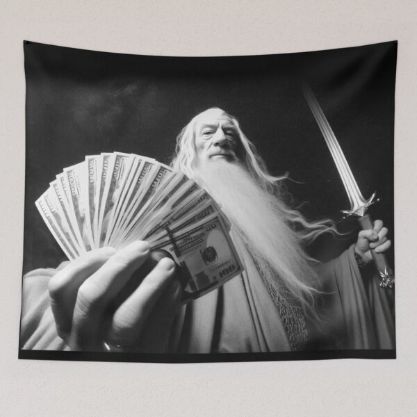 Item preview, Wizard Old and Rich , Funny Dalf Meme, Washed Fantasy designed and sold by LittleNhutton.