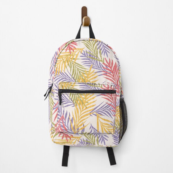 Item preview, Multicolour Tropical Palm Leaf Pattern – Vibrant Jungle Botanical Design. Light colors designed and sold by SIR13.