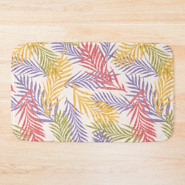 Item preview, Multicolour Tropical Palm Leaf Pattern – Vibrant Jungle Botanical Design. Light colors designed and sold by SIR13.