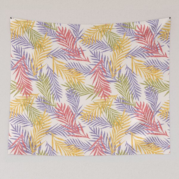 Item preview, Multicolour Tropical Palm Leaf Pattern – Vibrant Jungle Botanical Design. Light colors designed and sold by SIR13.