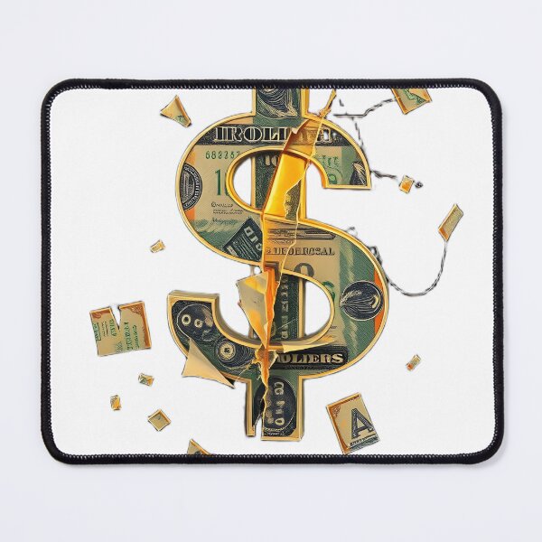 Item preview, Shattered Dollar – The Fragility of Wealth designed and sold by miletes17Studio.