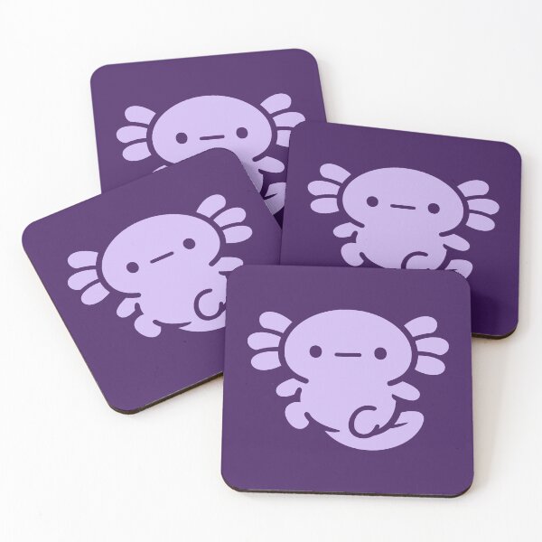 Item preview, Minimalist Purple Axolotl Flat Illustration Nature Art designed and sold by SplashTastic.
