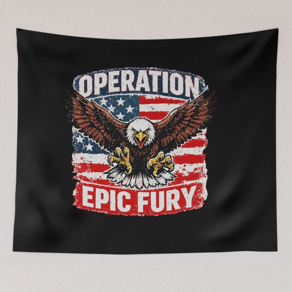 Item preview, Operation Epic Fury Ealge USA American Flag designed and sold by RDGNR.