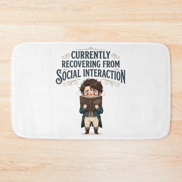 Item preview, Currently Recovering From Social Interaction Chibi Pride And Prejudice designed and sold by Fenay Designs.