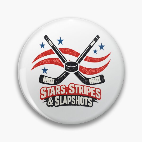 Item preview, USA Hockey – Stars, Stripes & Slapshots Patriotic Ice Hockey Design designed and sold by timizar.